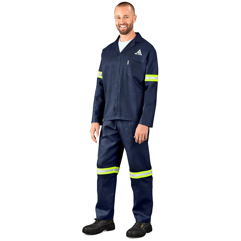 Technician 100% Cotton Conti Suit - Reflective Arms & Legs - Yellow Tape - ROYAL BLUE / 48