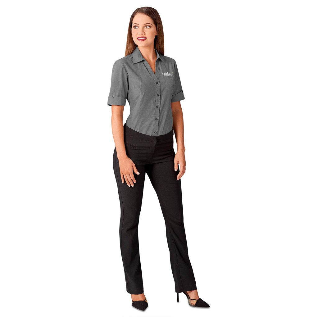Ladies Short Sleeve Northampton Shirt - ROYAL BLUE / M