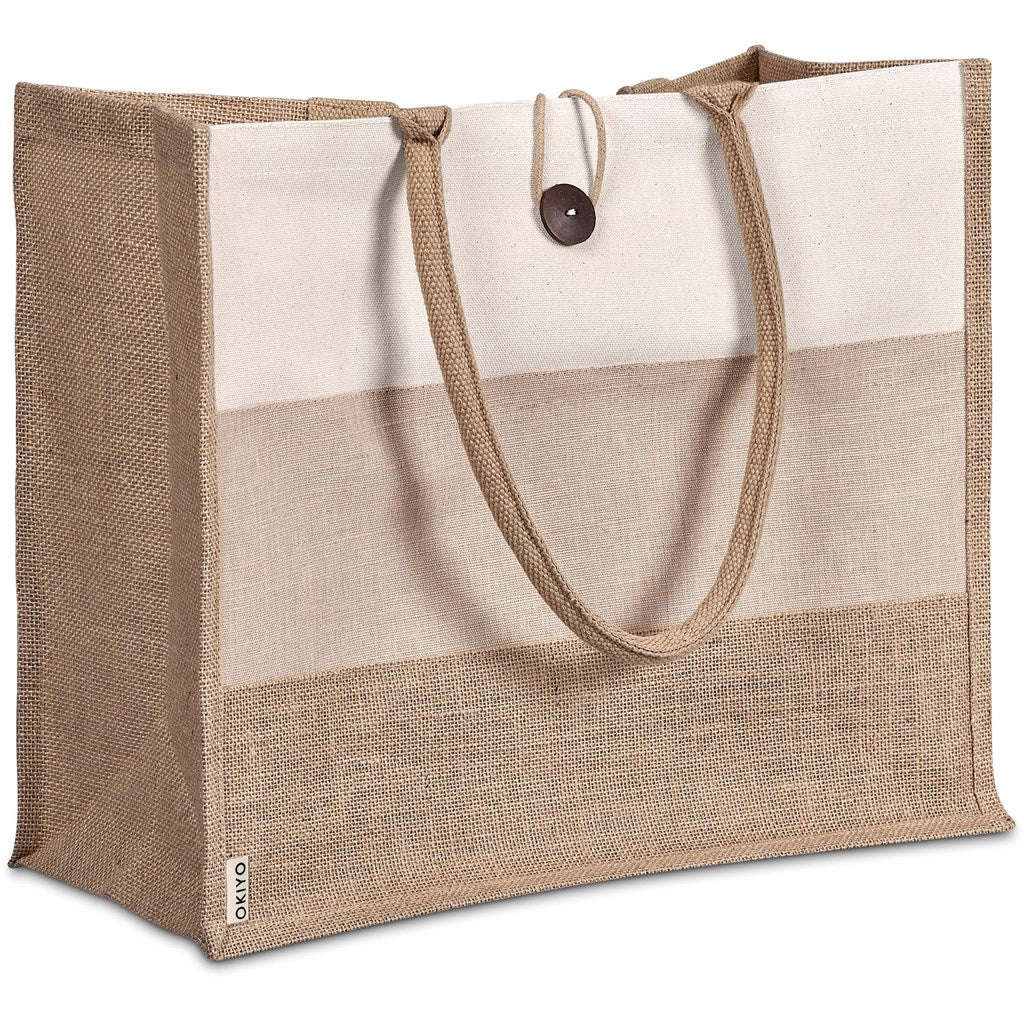 Okiyo Fukei Jute & Cotton Tote