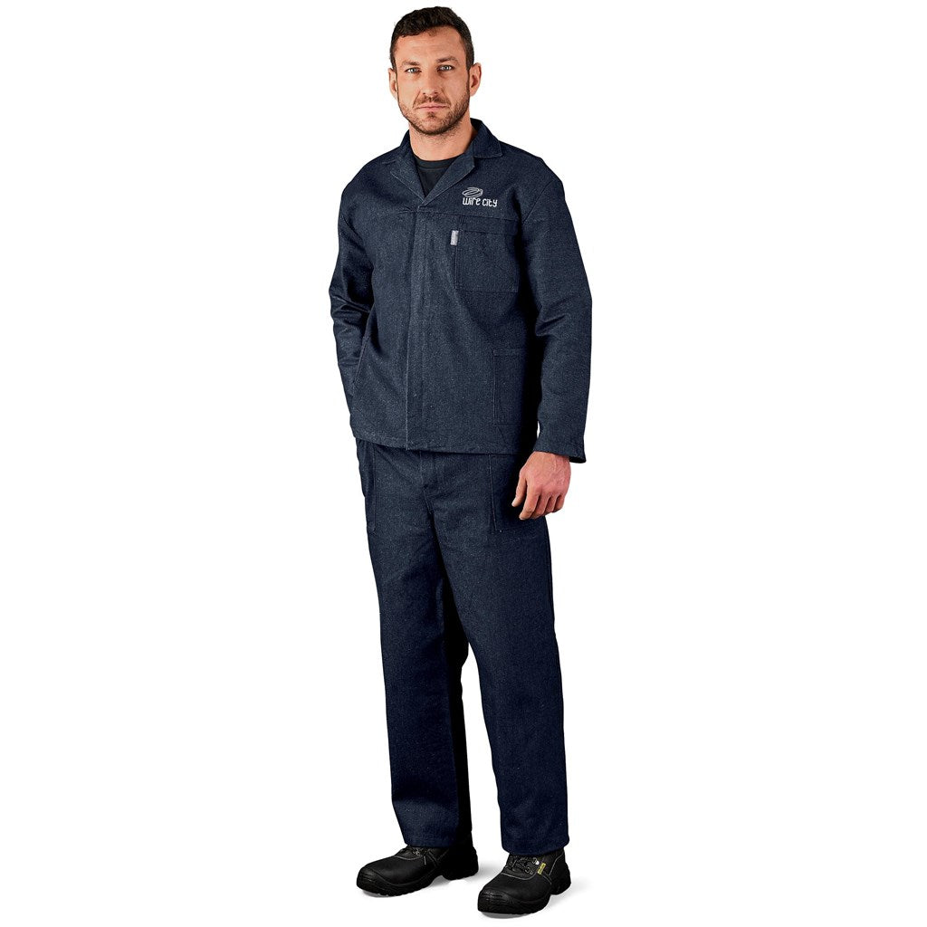 Vintage 100% Cotton Denim Conti Suit - DARK BLUE / 44