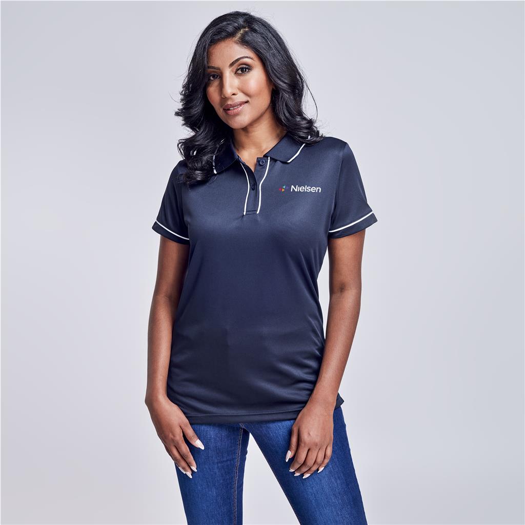 Ladies Osaka Golf Shirt - WHITE / XL