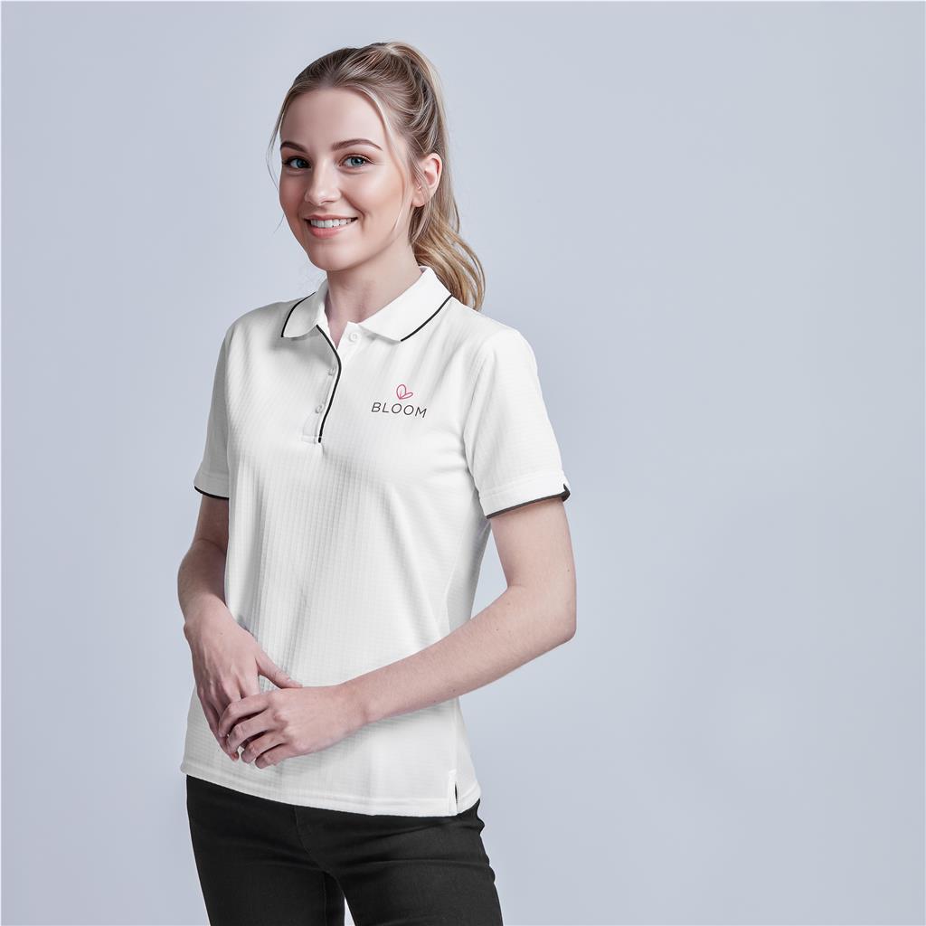 Ladies Elite Golf Shirt - BLACK / S