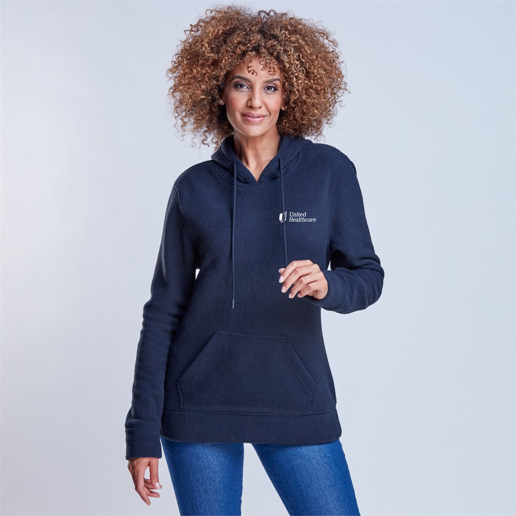 Ladies Dawson Polar Fleece Hooded Sweater - Charcoal