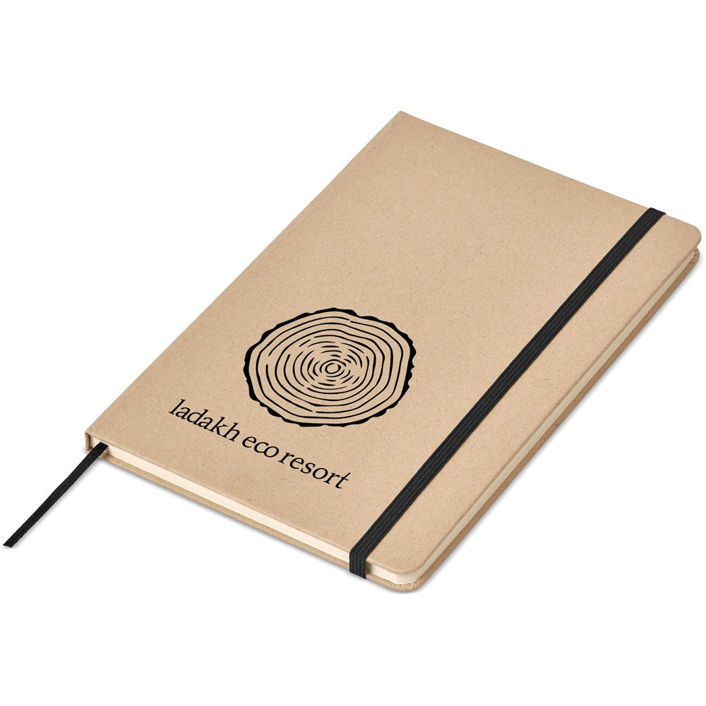 Okiyo FSC Certified Paper A5 Hard Cover Notebook - BLACK