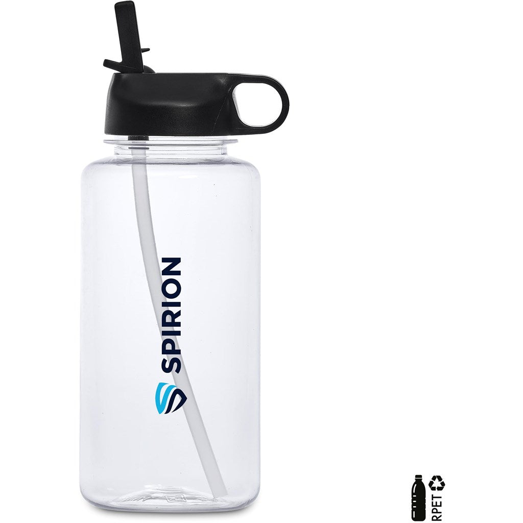 Altitude Castro Recycled PET Water Bottle – 1 Litre - BLACK