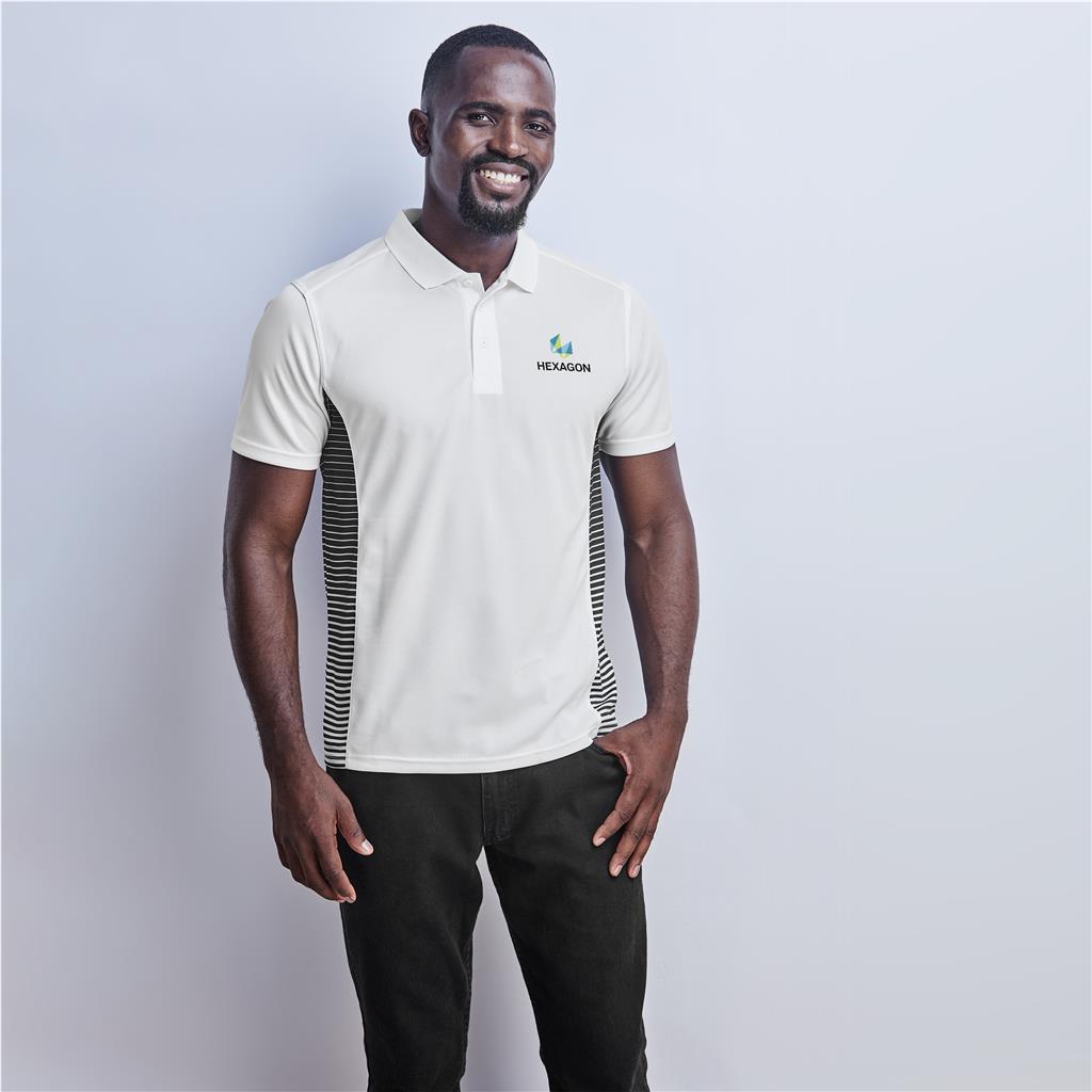 Mens Zeus Golf Shirt - BLUE / M