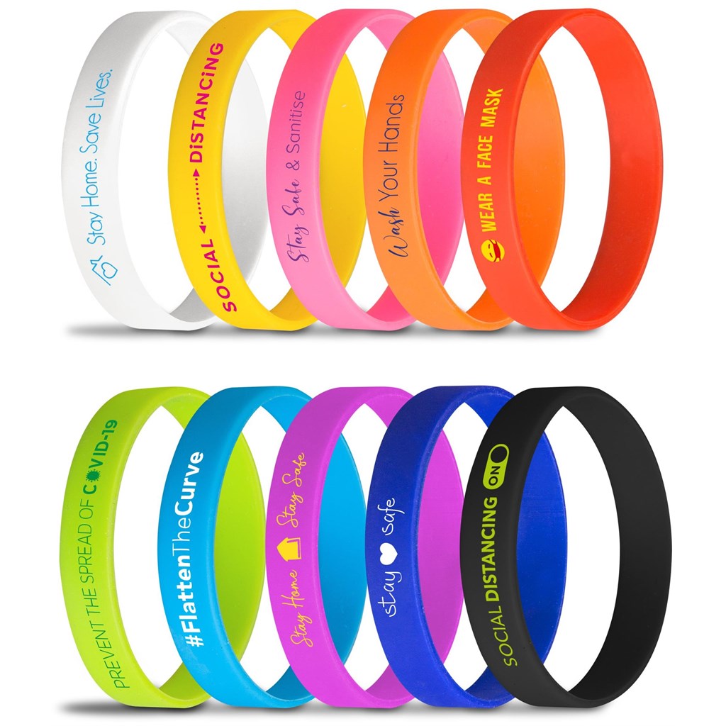 Altitude Fitwise Silicone Adults Wristband - BLACK