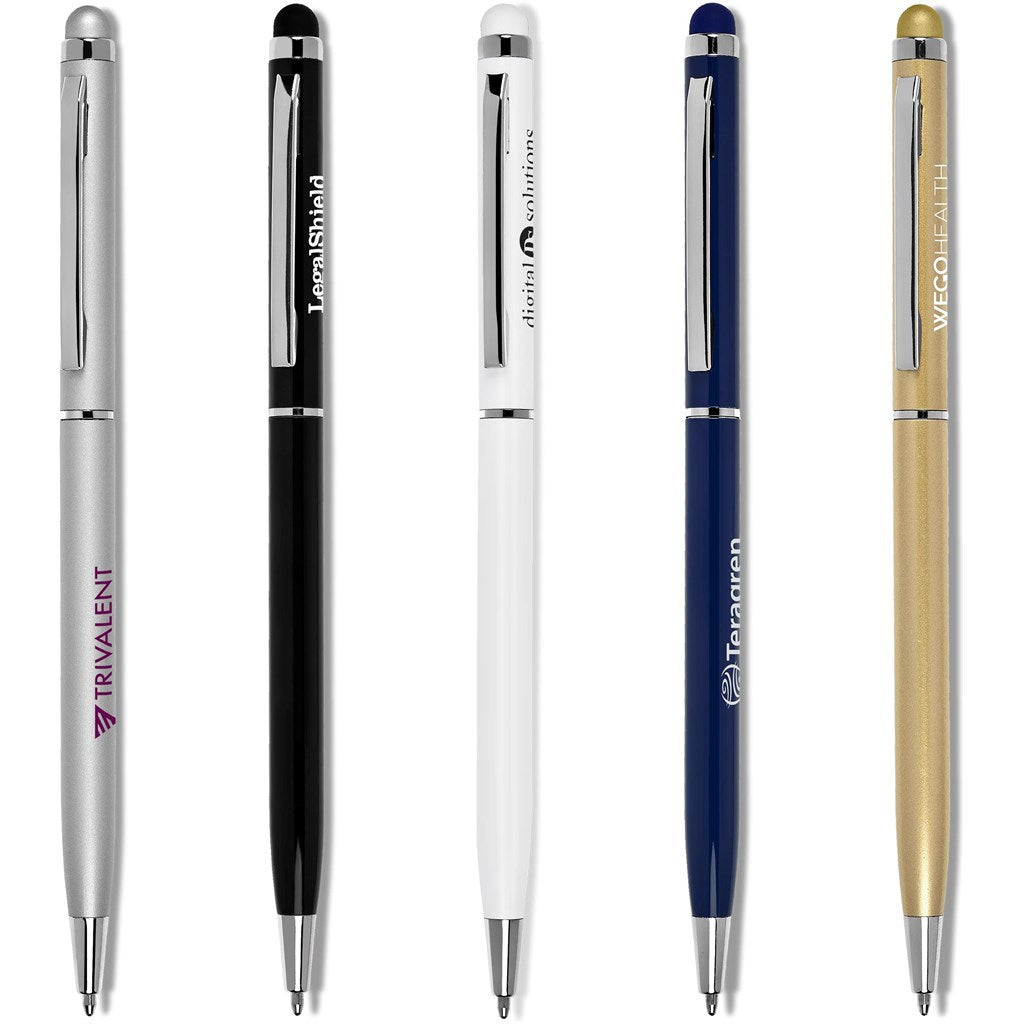 Altitude Hamptons Slim Stylus Ball Pen - BLACK