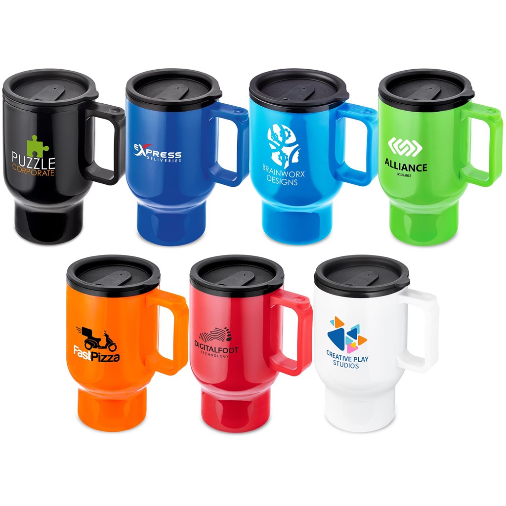 Altitude Whimsy Plastic Double-Wall Mug - 430ml - BLUE