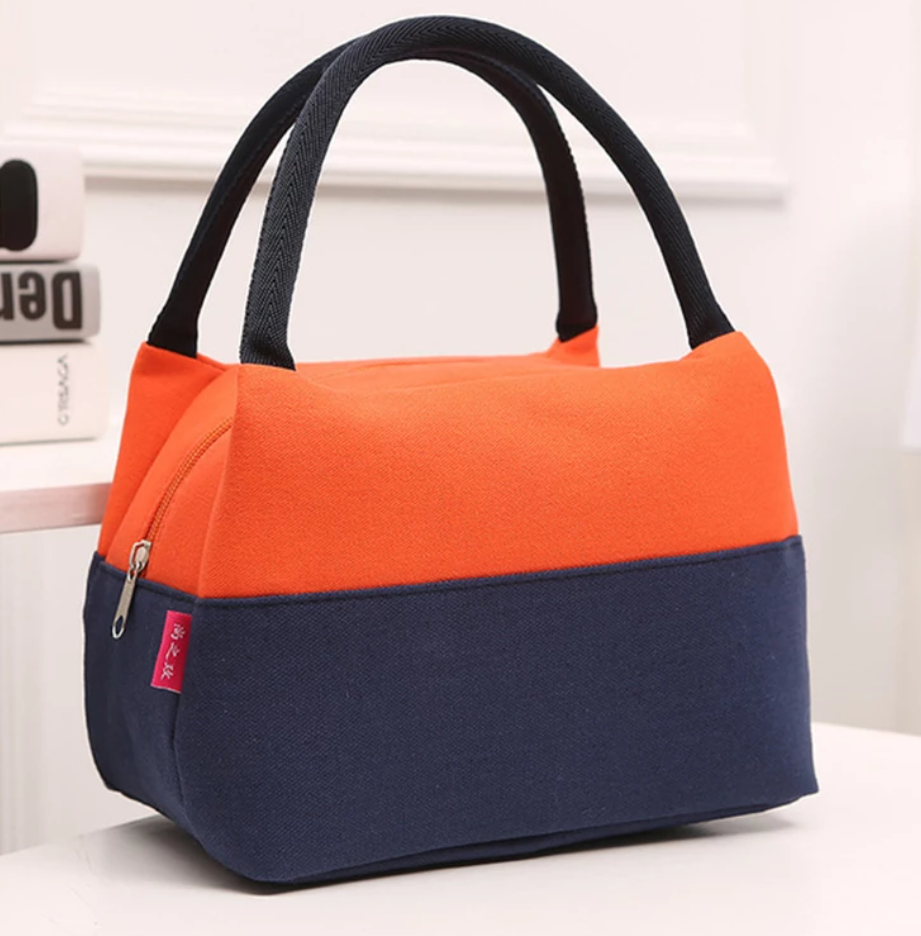 Canvas Lunch Bag - Orange