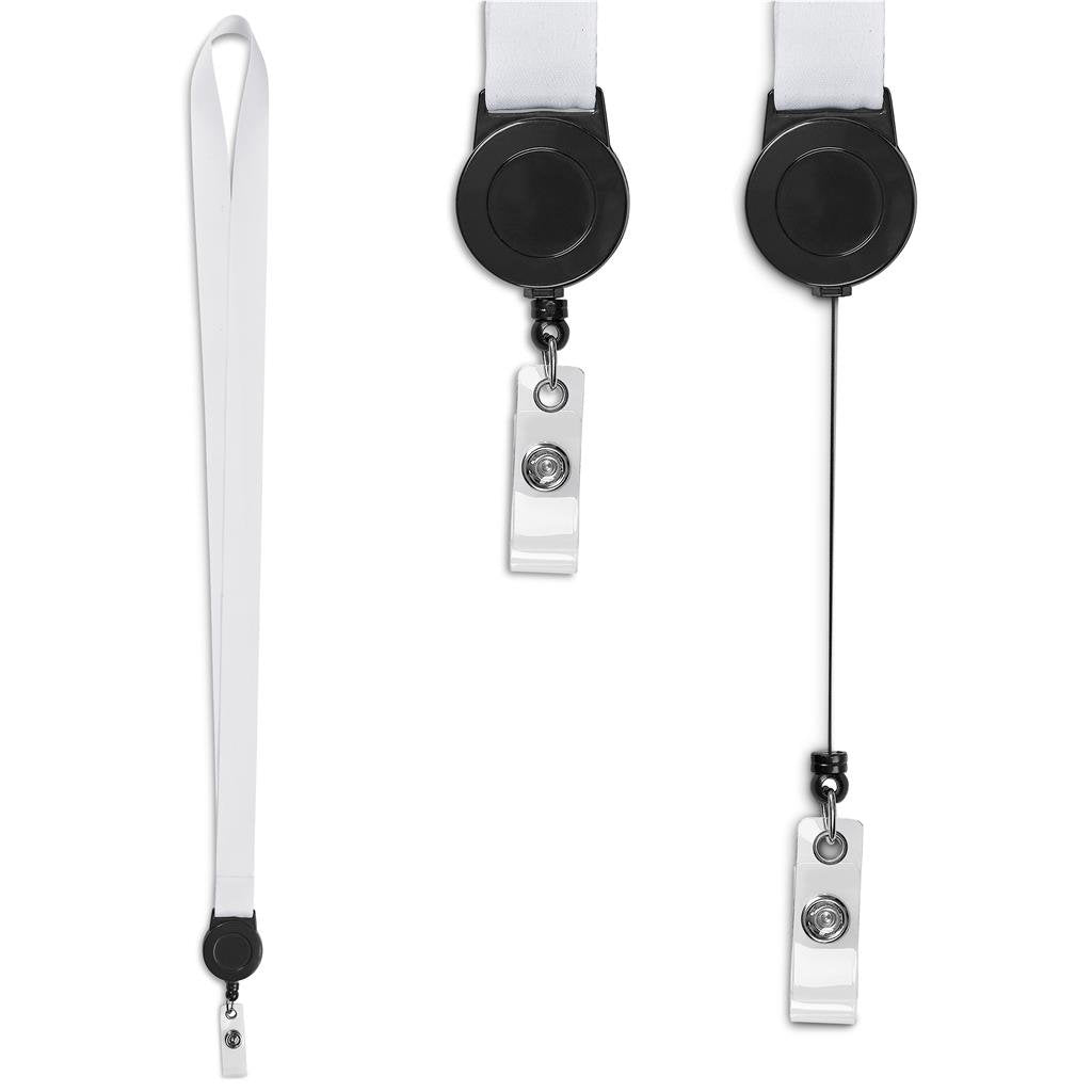 Altitude Sample Retractable Badge Reel Single-Sided Sublimation Satin Lanyard