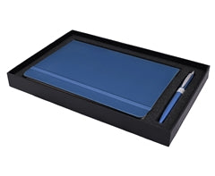Flexi Notebook & Rivet Pen Set - Blue / 27.5 (l) x 18.3 (w) x 2.8 (d)