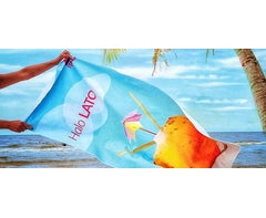 Custom Single-Sided Sub Beach Towel - edium