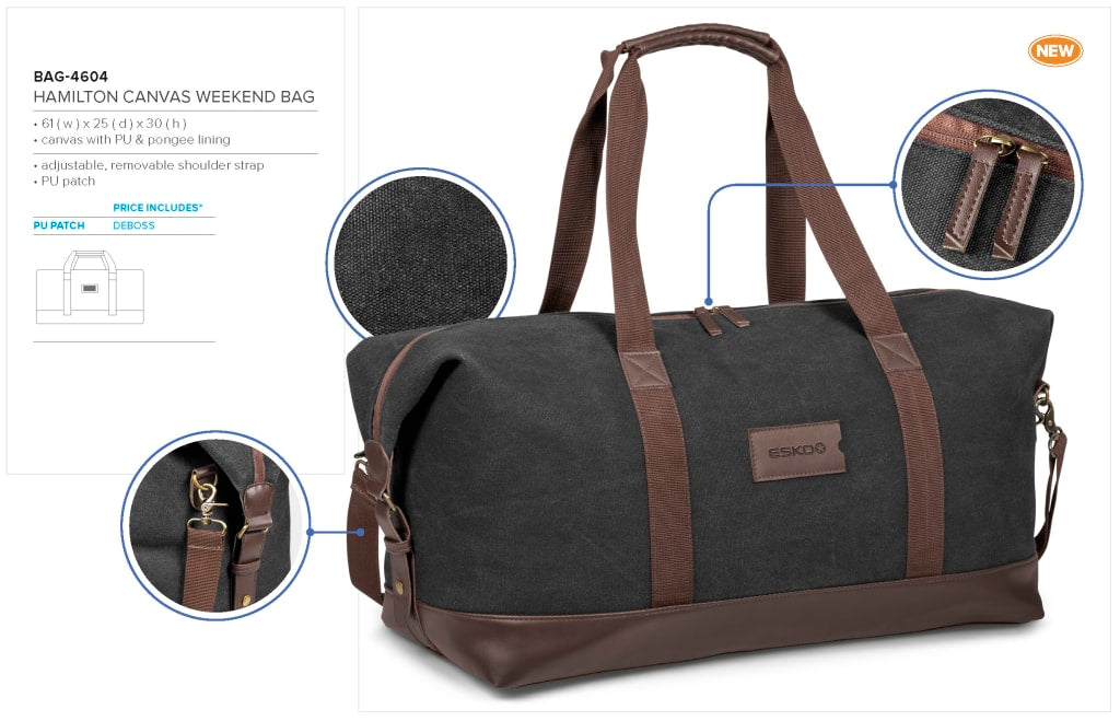 Hamilton Canvas Weekend Bag