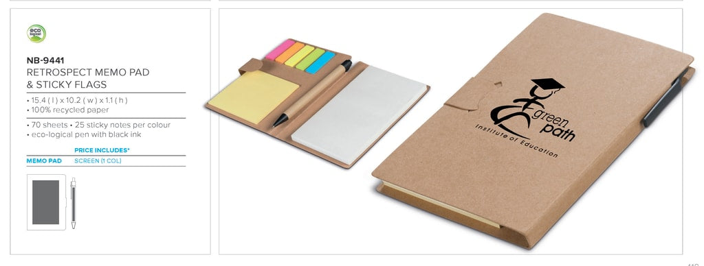 Altitude Retrospect Memo & Ball Pen Set