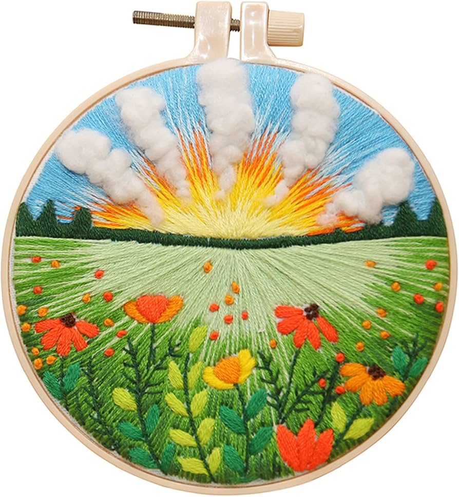 Flower Landscape DIY Embroidery