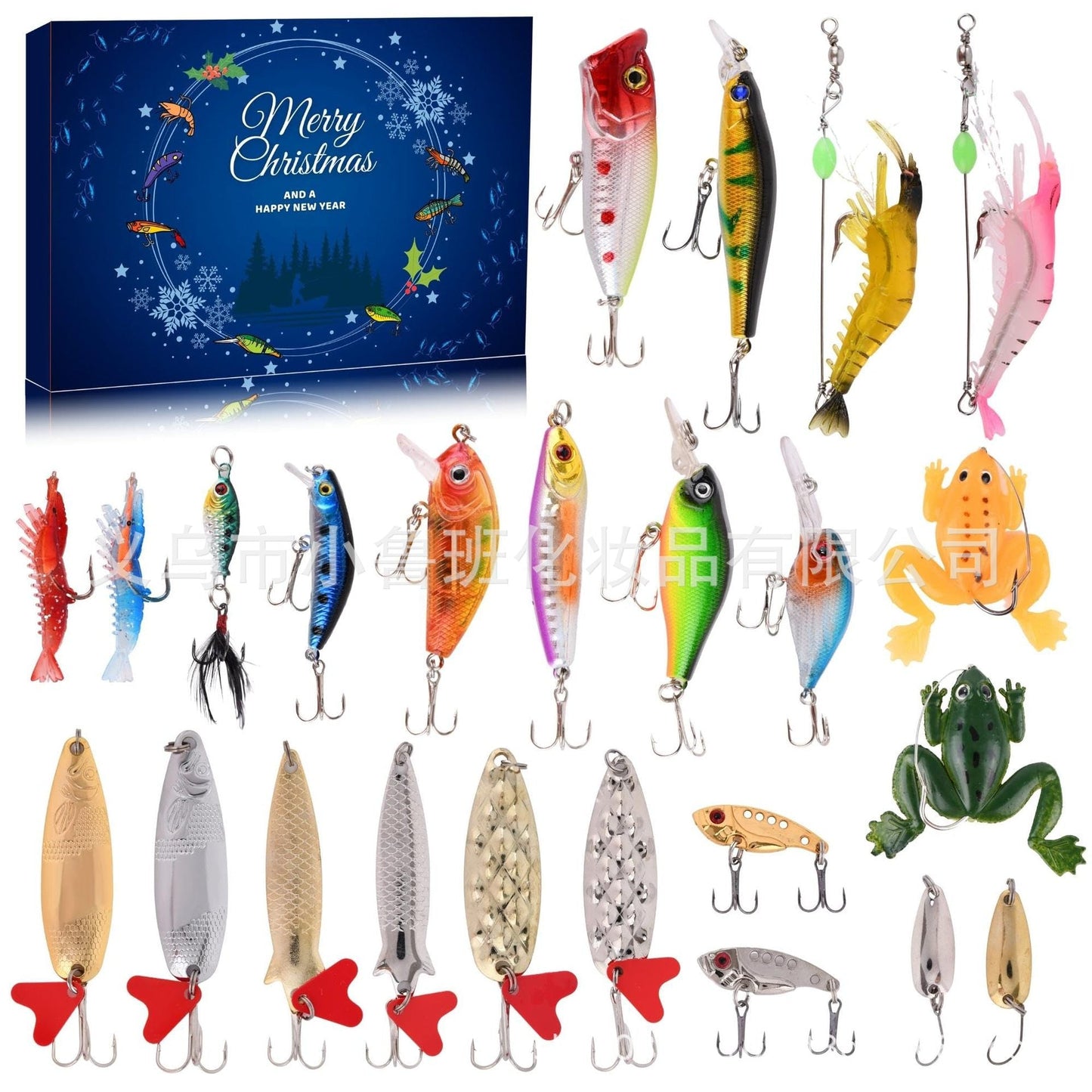 Fishing Christmas Countdown, 24 Days Fishing Lure Set