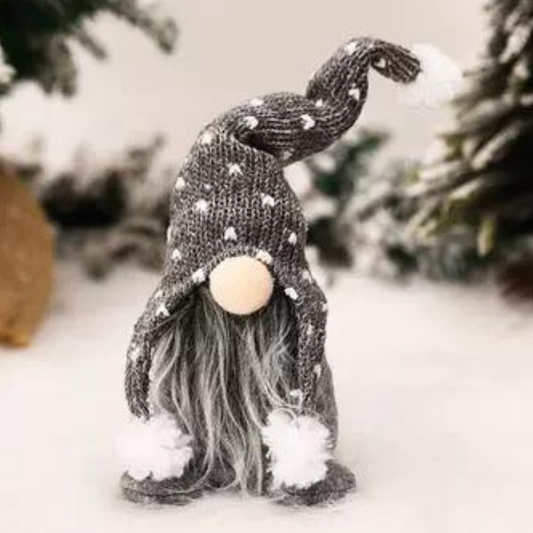 Forester White Beard Faceless grey sitting posture doll
