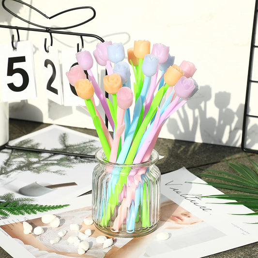 Set of 4 colour changing Rose Pens