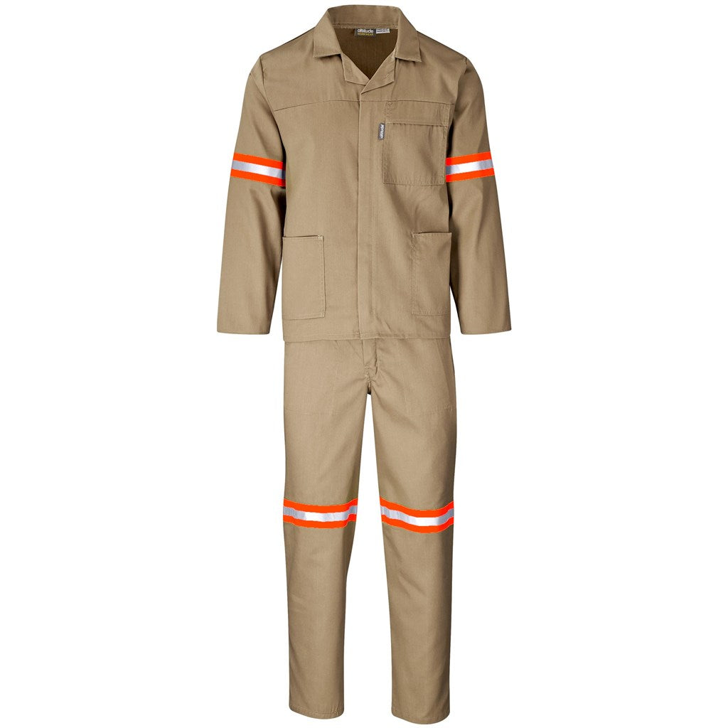 Trade Polycotton Conti Suit - Reflective Arms & Legs - Orange Tape