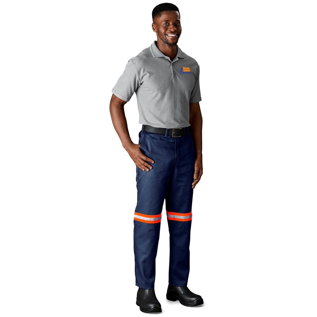 Trade Polycotton Pants - Reflective Legs - Orange Tape - ROYAL BLUE / 30