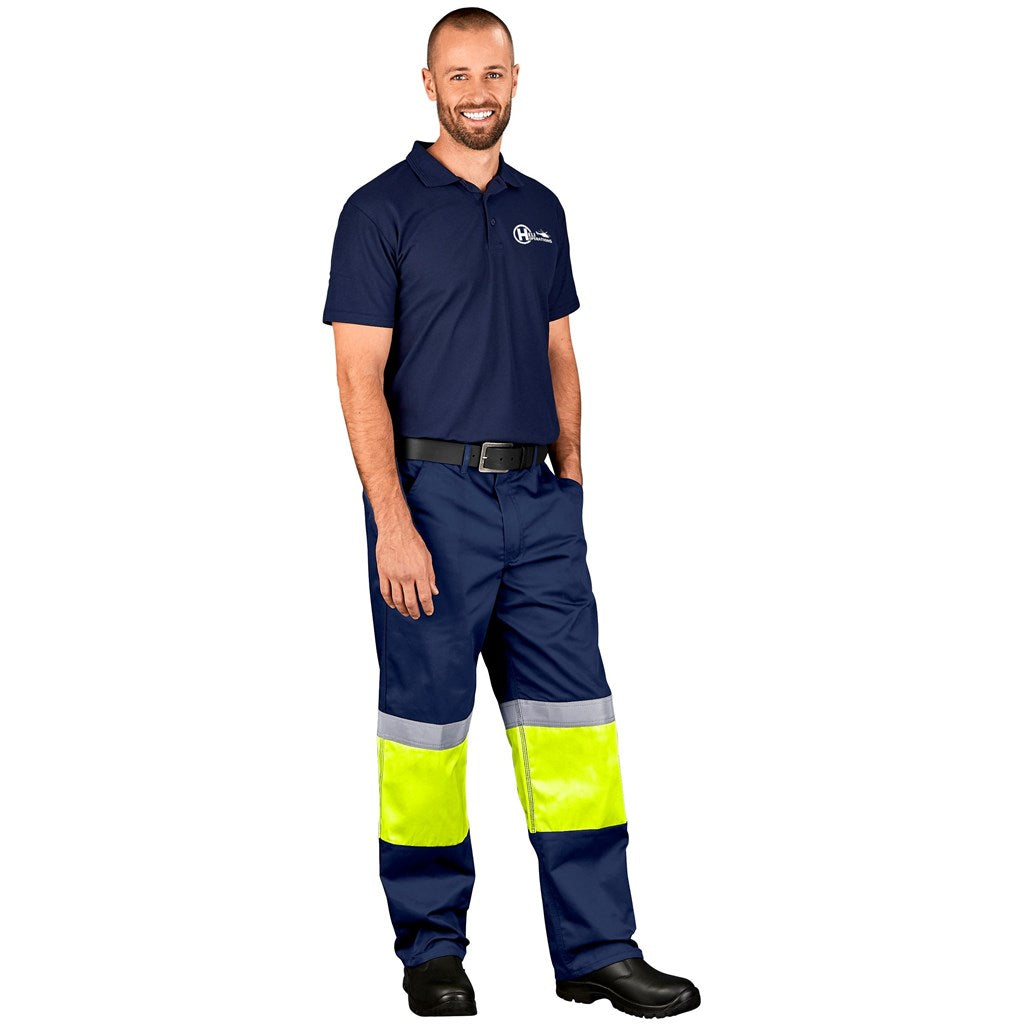Traffic Premium Two-Tone Hi-Viz Reflective Pants - YELLOW / 28
