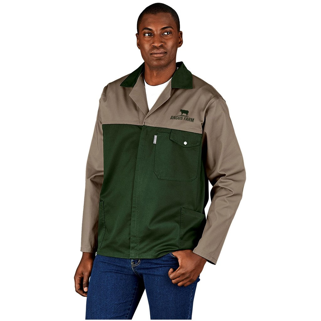 Site Premium Two-Tone Polycotton Jacket - GREY / 2XL
