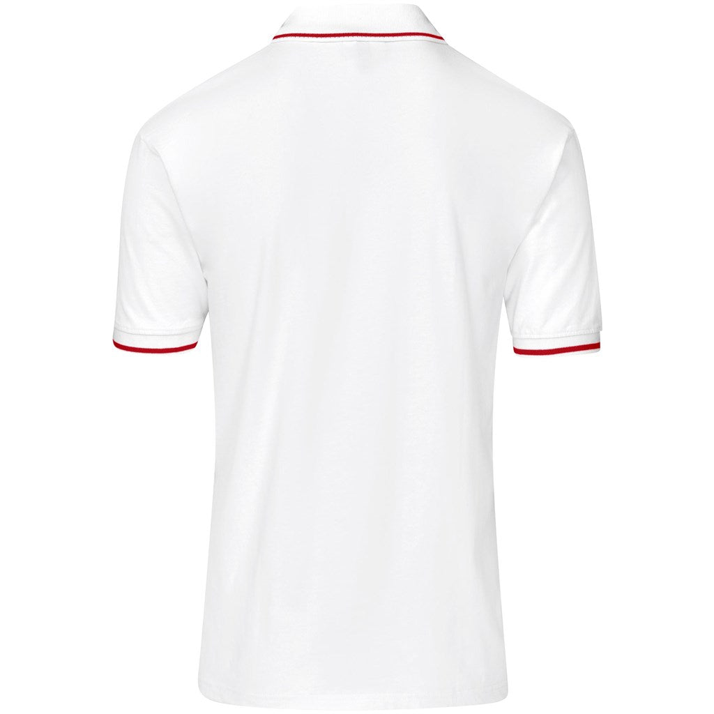 Mens Ash Golf Shirt - White