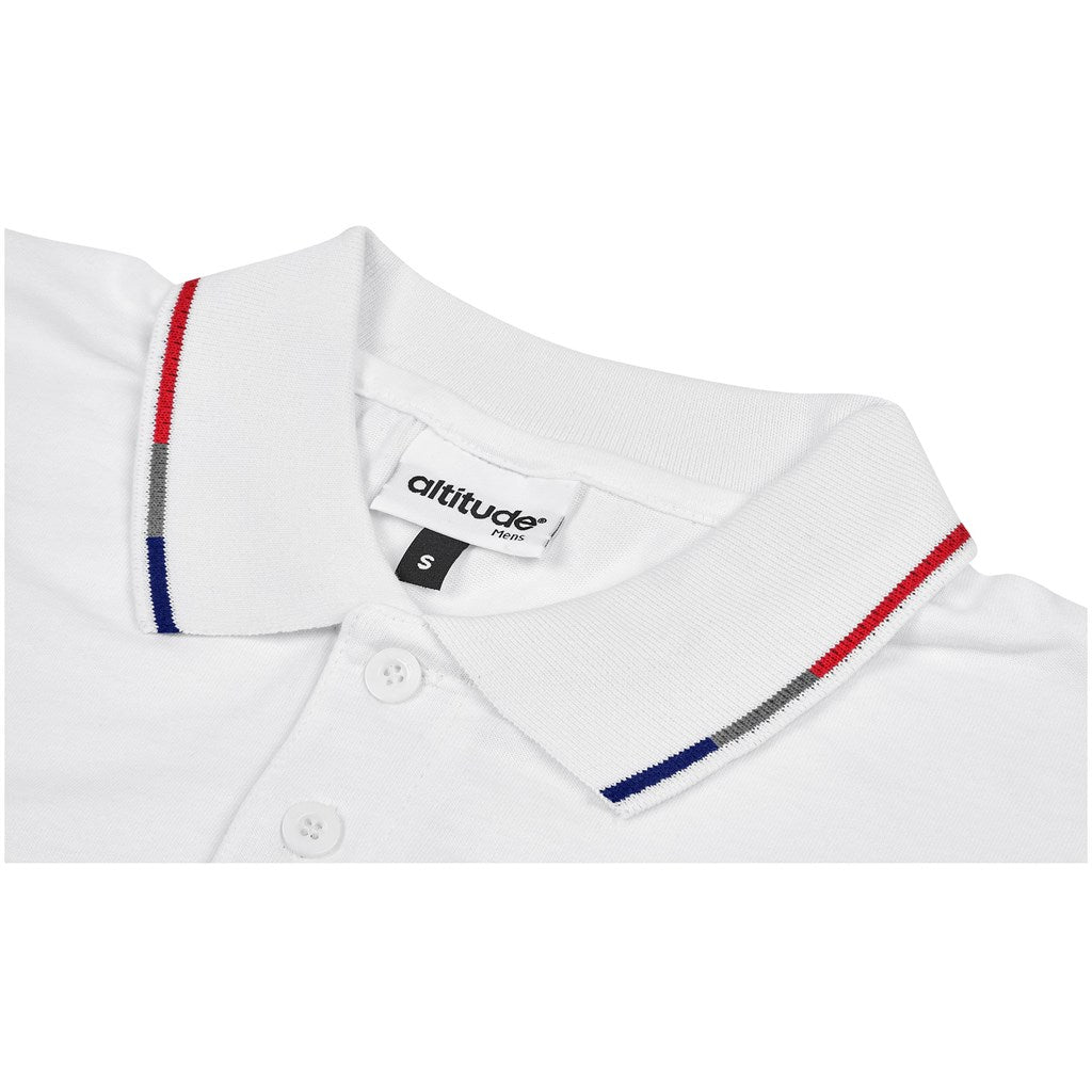 Mens Ash Golf Shirt - White