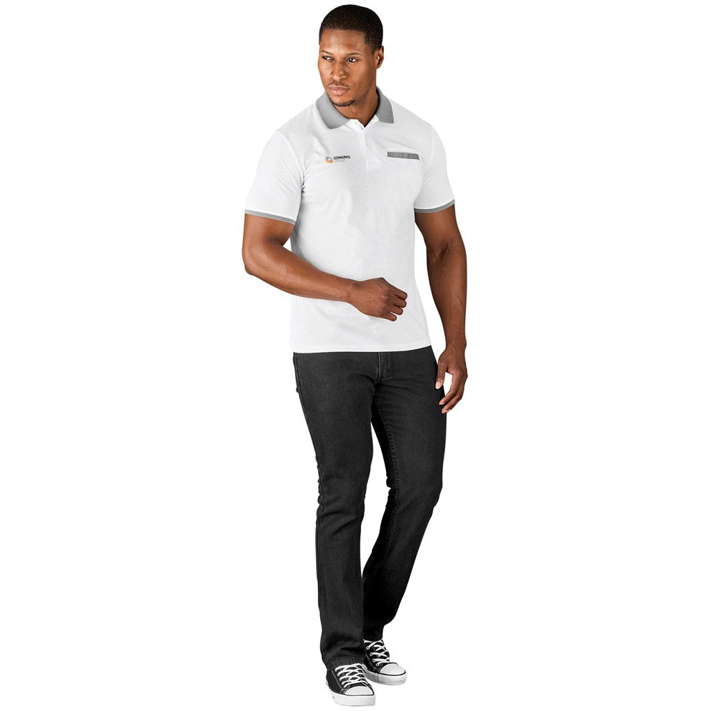Mens Caliber Golf Shirt - STONE / 4XL