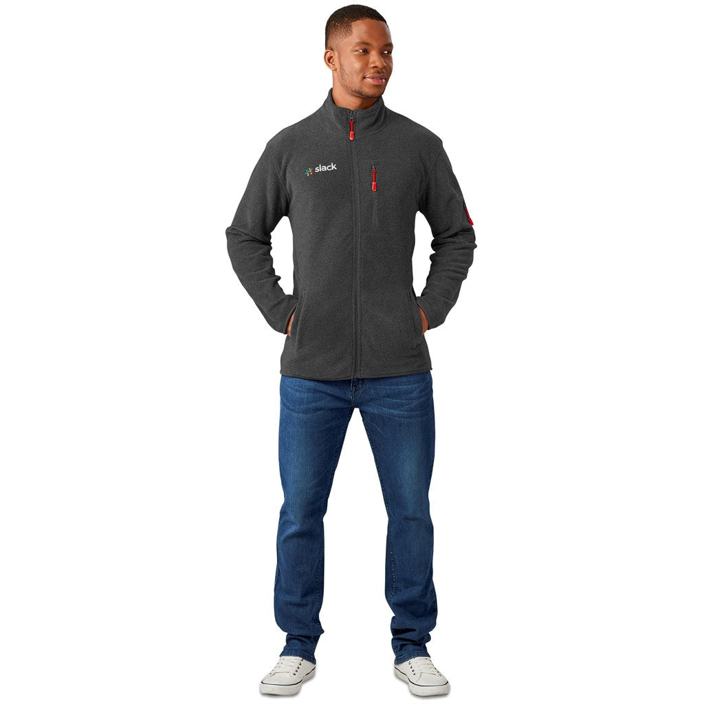 Mens Oslo Micro Fleece Jacket - CHARCOAL / S