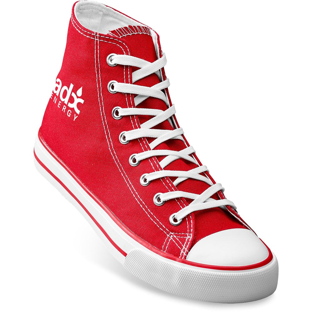 Unisex Retro High Top Canvas Sneaker - BLUE / 13