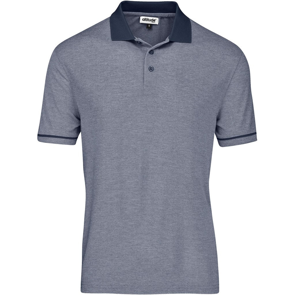Mens Verge Golf Shirt - Blue - BLUE / 2XL