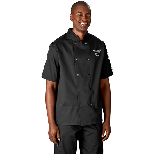Unisex Short Sleeve Zest Chef Jacket - WHITE / 2XL