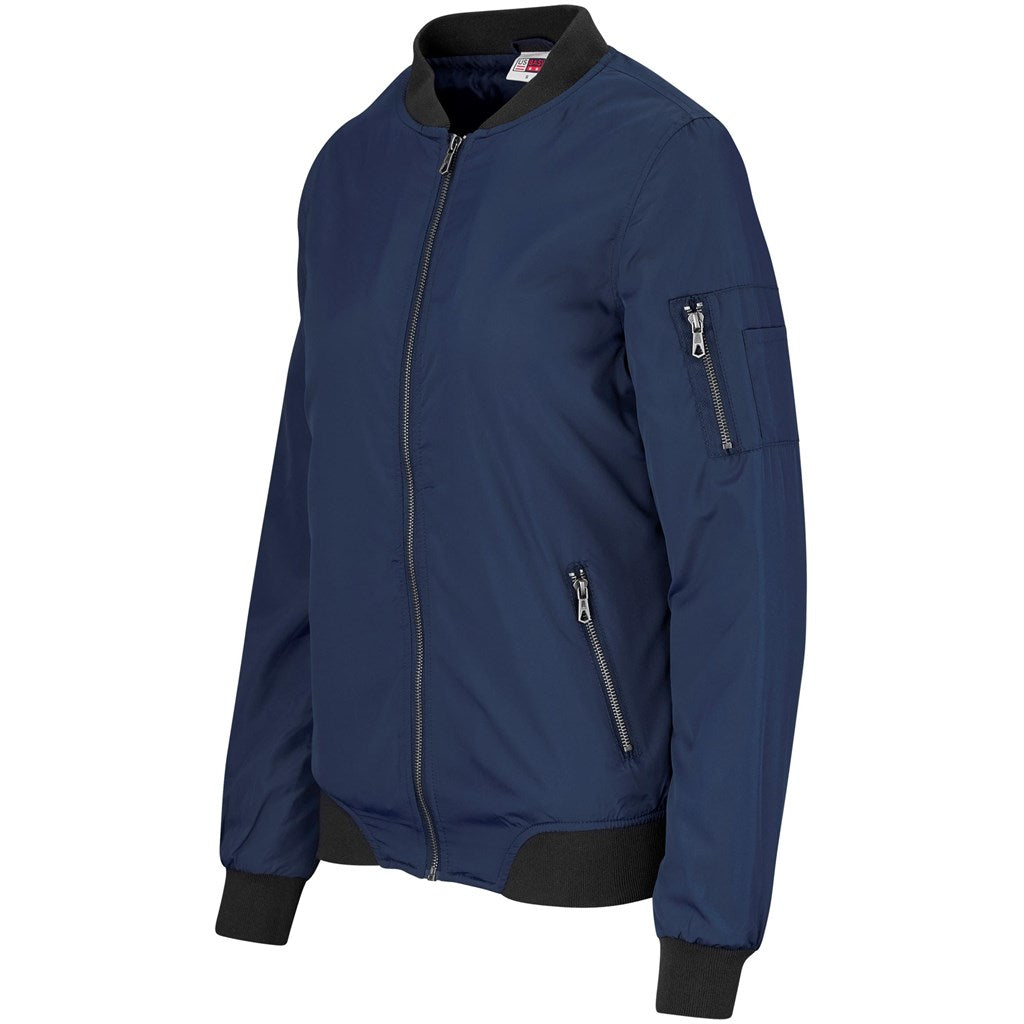 Ladies Crusader Bomber Jacket - Navy