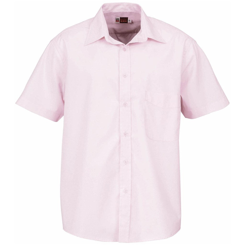 Mens Short Sleeve Washington Shirt - Pink - PINK / S