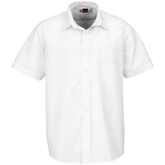 Mens Short Sleeve Washington Shirt - White