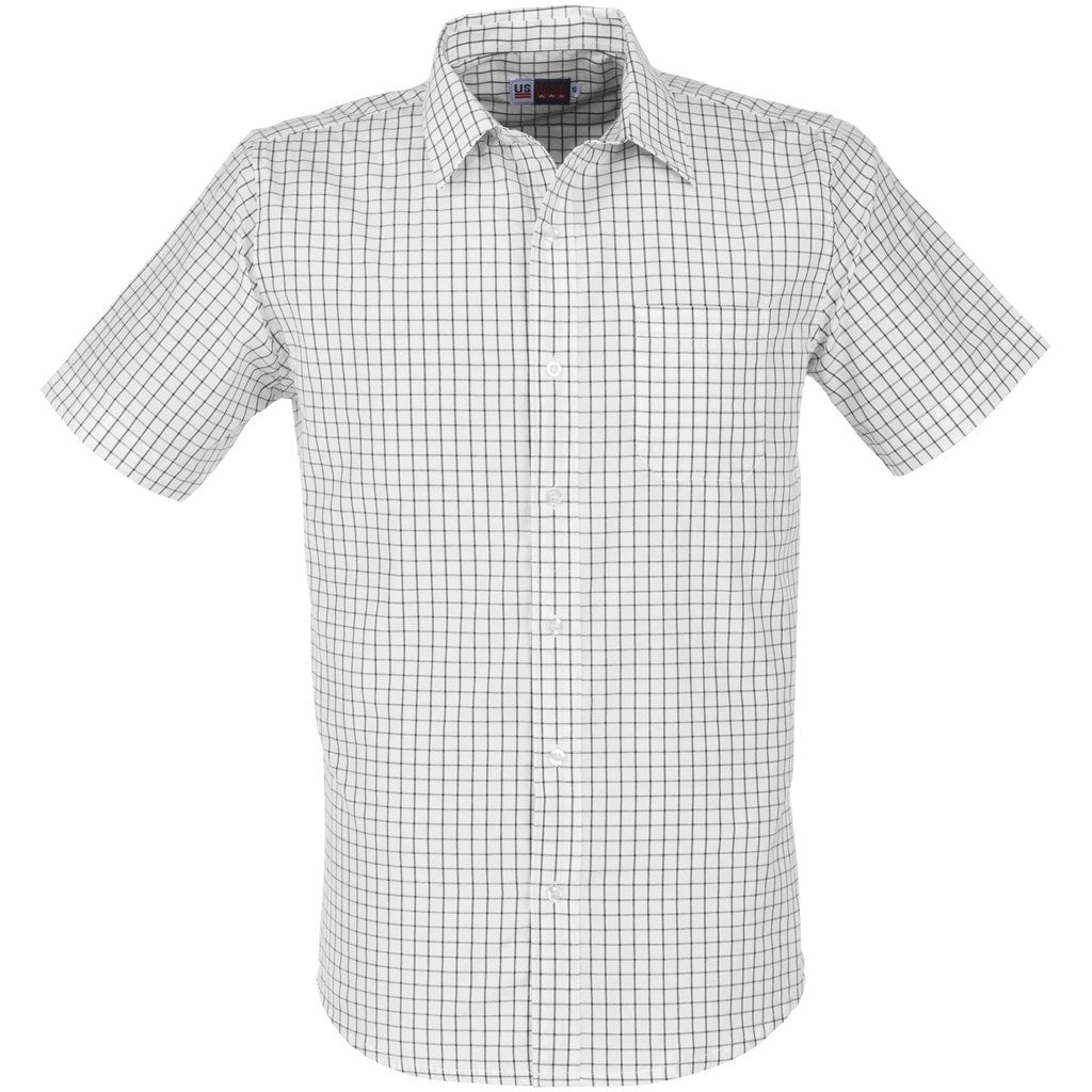 Mens Short Sleeve Aston Shirt - GREY / 5XL