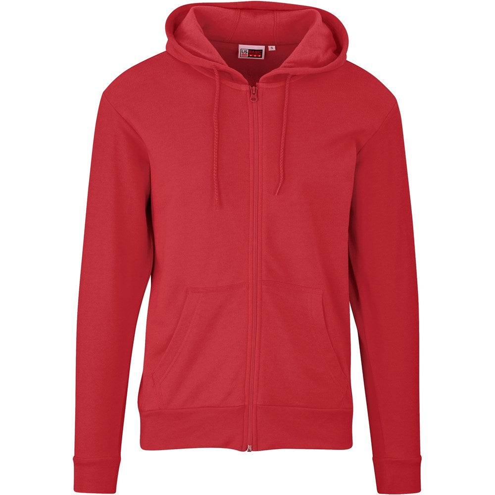 Mens Bravo Hooded Sweater - Red - RED / 5XL