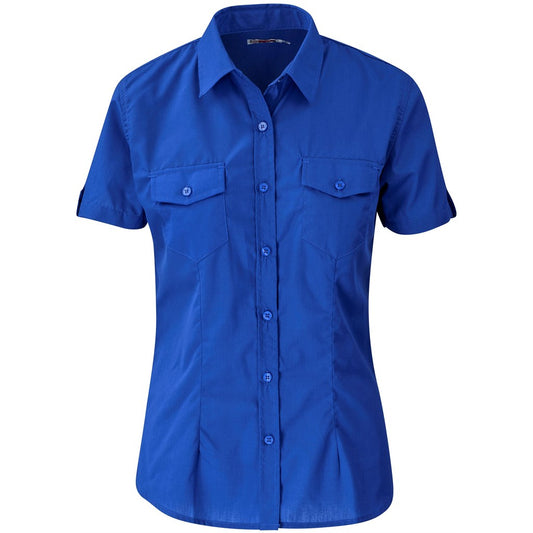 Ladies Short Sleeve Kensington Shirt - WHITE / 4XL