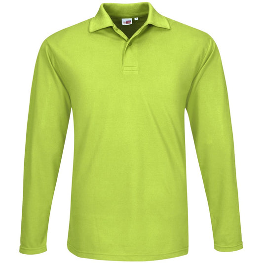 Mens Long Sleeve Elemental Golf Shirt - GREY / L