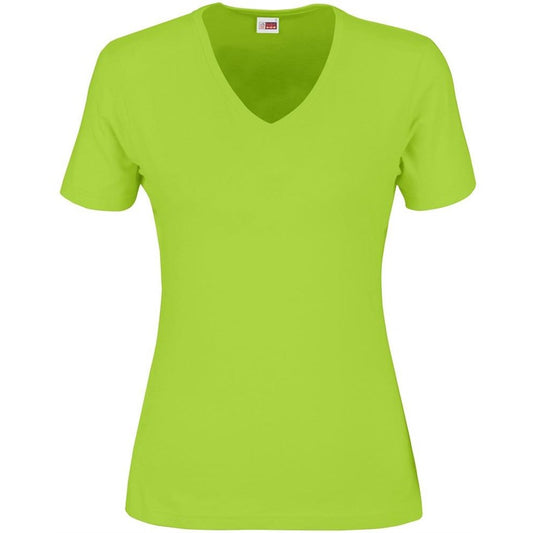 Ladies Super Club 165 V-Neck T-Shirt - Lime