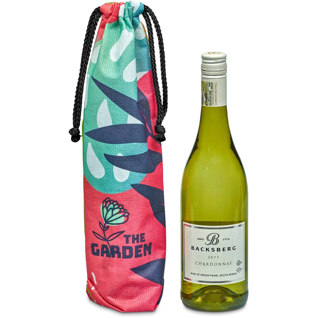 Hoppla Tipsy RPET Wine Bottle Drawcord Bag