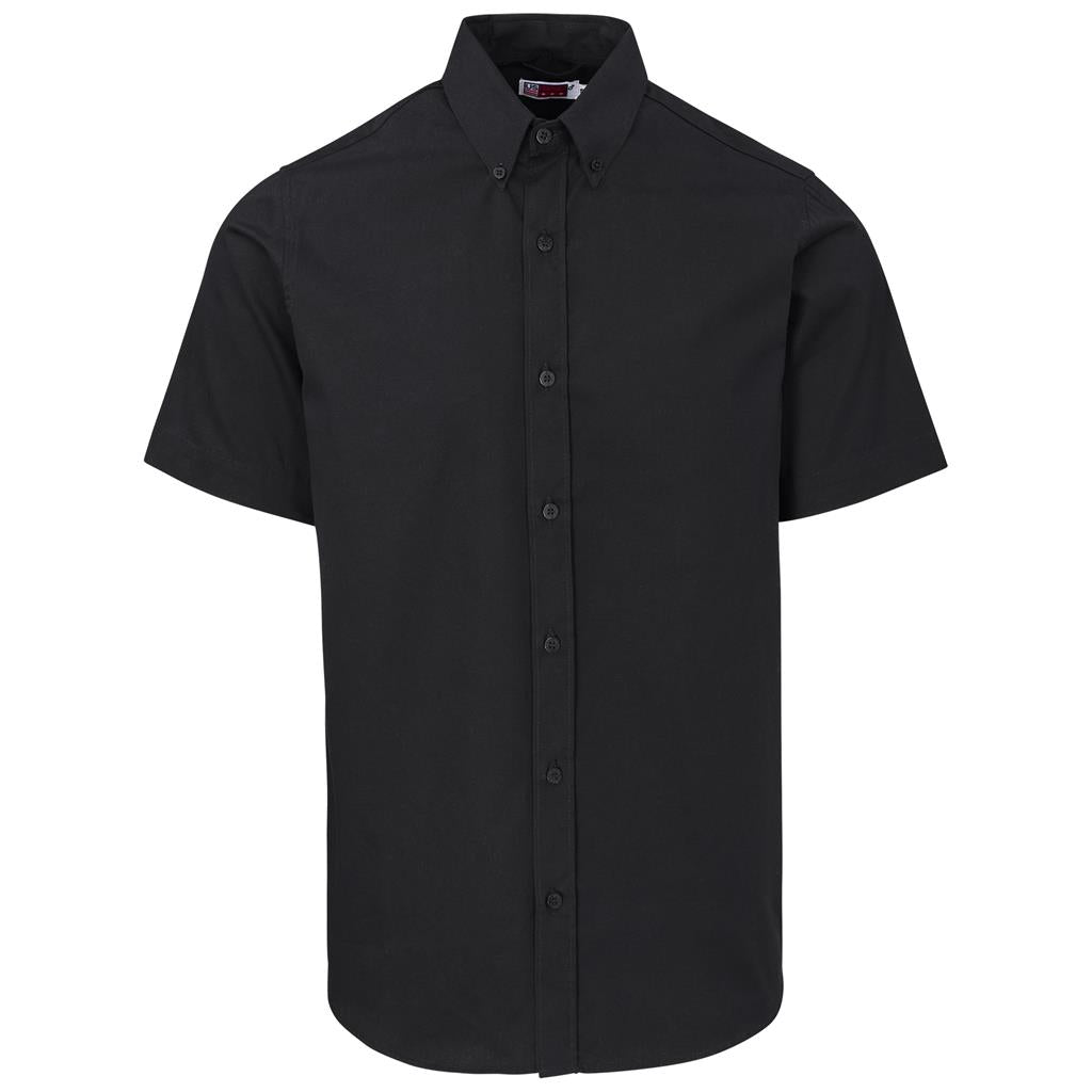 Mens Short Sleeve Cotton Twill Moderna Shirt