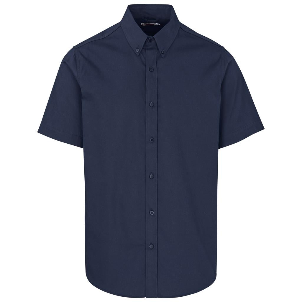 Mens Short Sleeve Cotton Twill Moderna Shirt