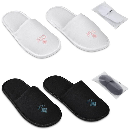 Serendipio Be Our Guest Linen Slippers
