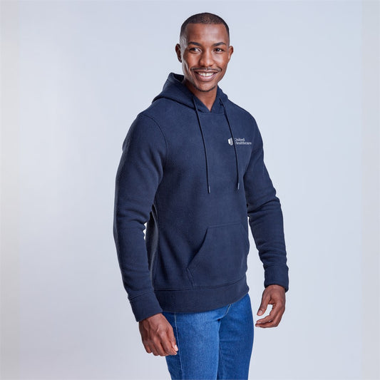 Mens Dawson Polar Fleece Hooded Sweater - Black