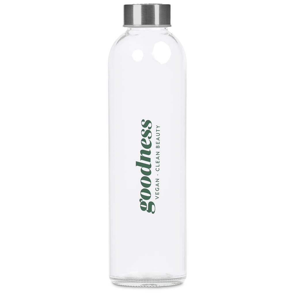 Kooshty Pura Plus Glass Water Bottle – 750ml - Black
