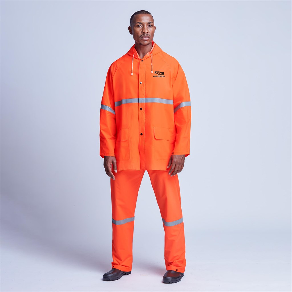 Light Duty Tornado  Hi-Viz Reflective  Rubberised Rainsuit