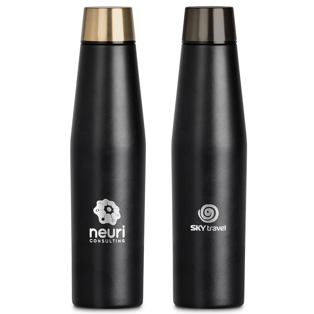 Alex Varga Onassis Stainless Steel Vacuum Water Bottle - 500ml - GUN METAL
